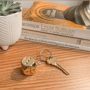 Vintage Dice Keychain